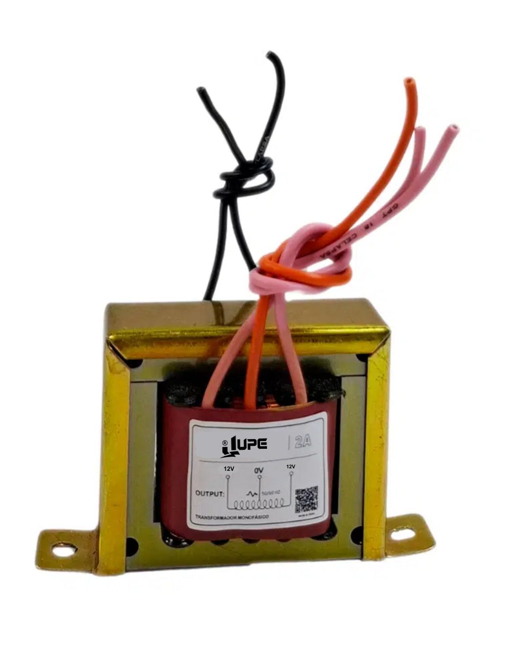 Transformador Monofasico 2AMP 220V AC/12-0-12V AC