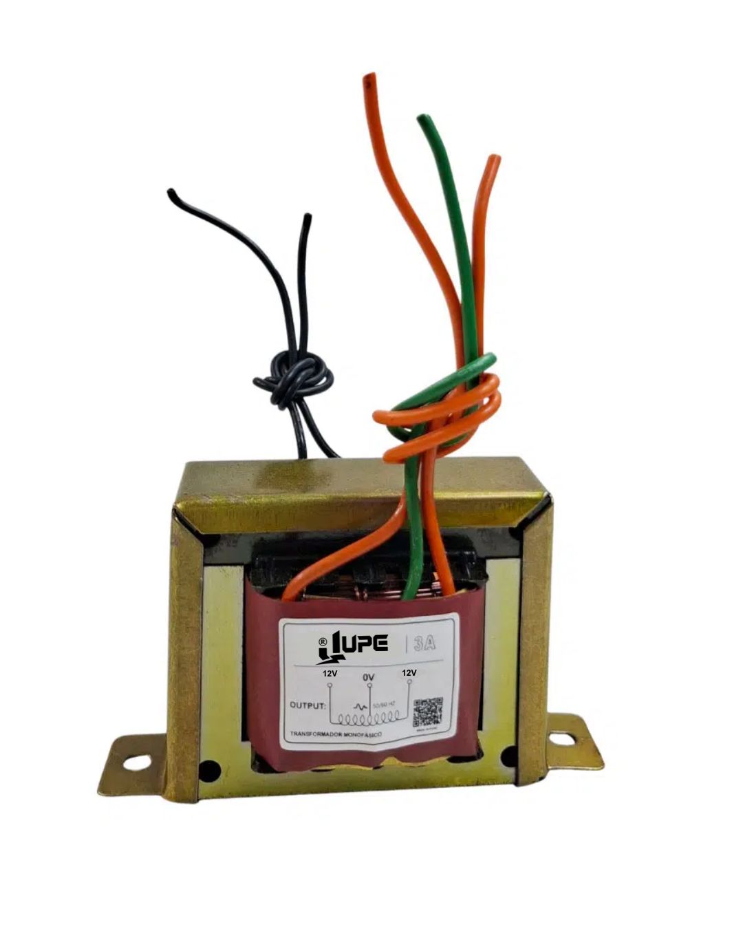 Transformador Monofasico 3AMP 220V AC/12-0-12V AC