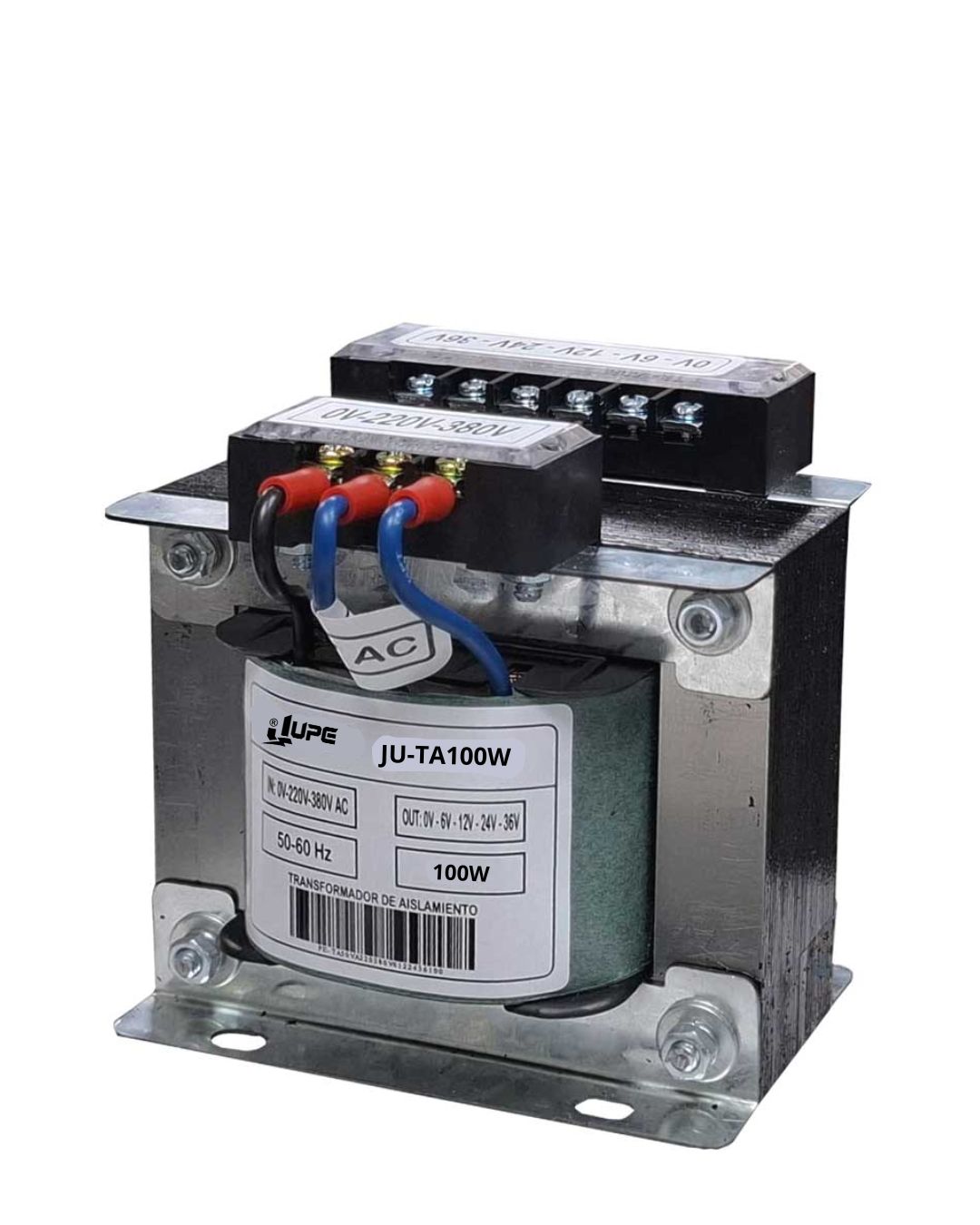 Transformador Monofasico 100W 0-220-380V AC/0-6-12-24-36-48V AC