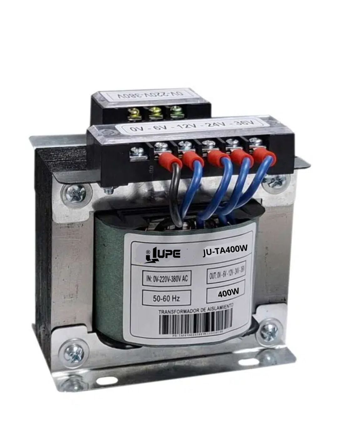 Transformador Monofasico 400W 0-220-380V AC/0-6-12-24-36-48V AC
