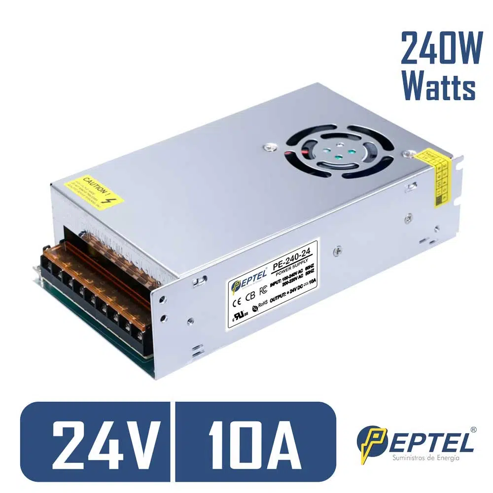 Fuente de poder switching 220V AC / 24V DC 10A 240W