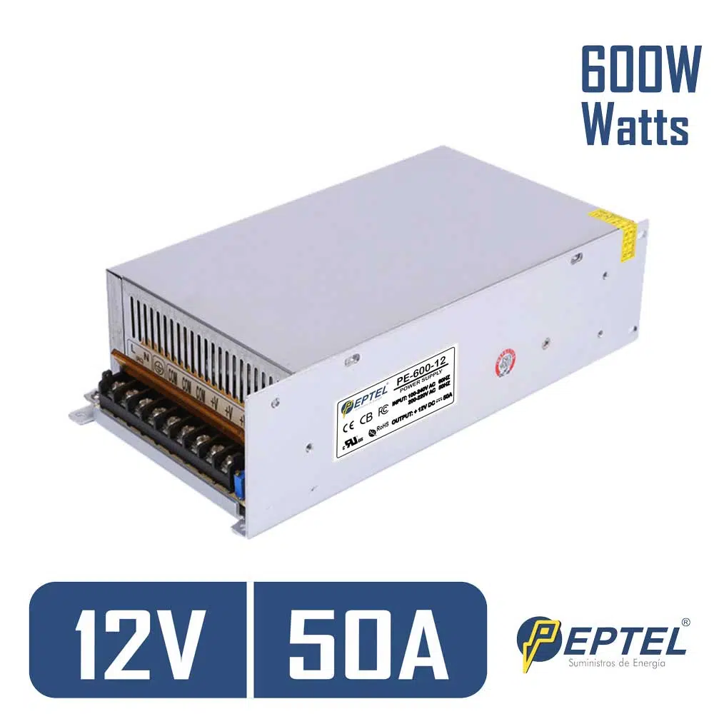 Fuente de poder switching 220V AC / 12V DC 50A 600W