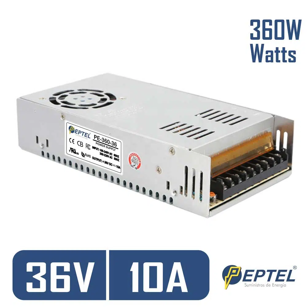 Fuente de poder switching 220V AC / 36V DC 10A 360W