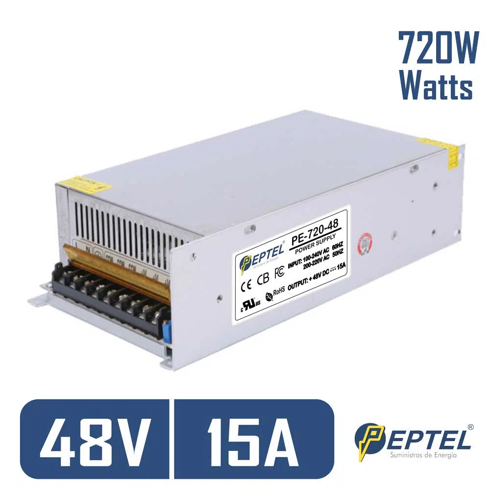 Fuente de poder switching 220V AC / 48V DC 15A 720W