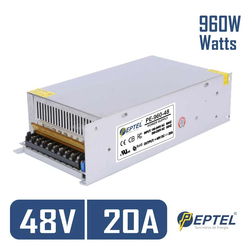 Fuente de poder switching 220V AC / 48V DC 20A 960W	